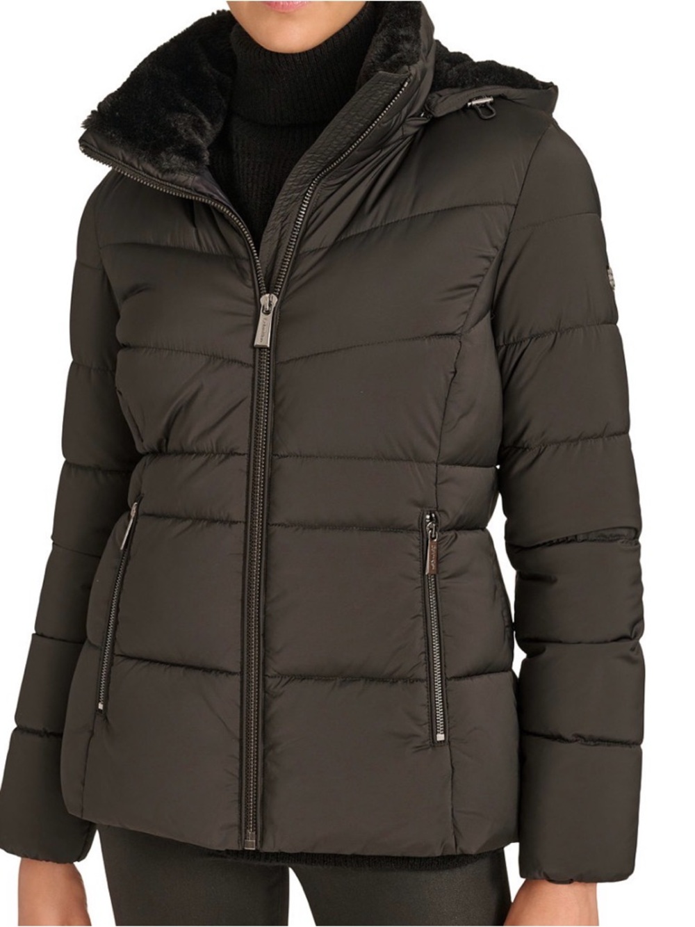 Calvin Klein
Women's Faux-Fur-Lined Hooded Puffer Coat
